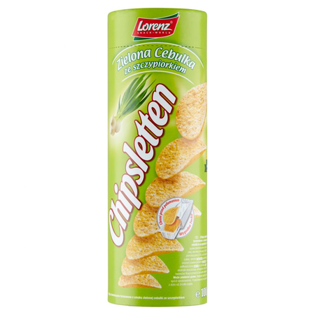 Chipsy Chipsletten Zielona Cebulka ze Szczypiorem 100G