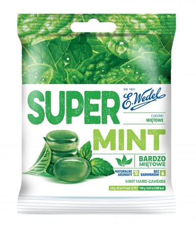 Cukierki Wedel Super Mint 90G