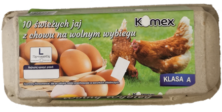Jaja rozm. L 10szt. wolny wybieg Kosma