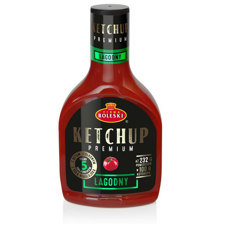 Ketchup Roleski Premium Łagodny 465G