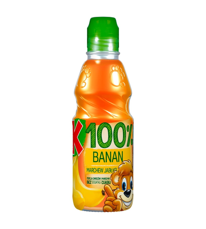 Kubuś Sok 100% Jabłko-Marchew-Banan 0,3L