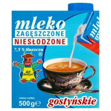 Mleko Zagęszczone Niesłodzone 7,5% 0,5L