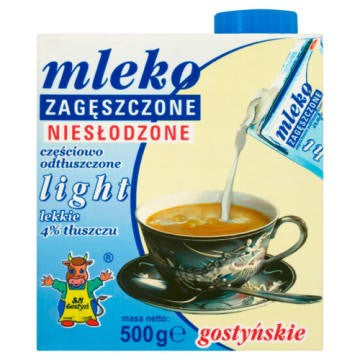 Mleko zagęszczone niesłodzone 4% light