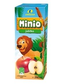 Napój Minio Lewiatan Jabłkowy ze Słomką 0,2L