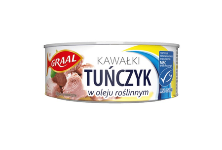 Tuńczyk Kawałki w Oleju Graal 170G