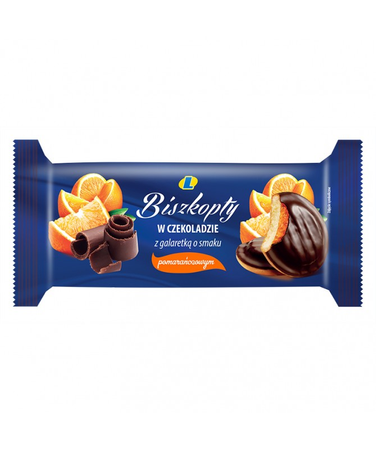 Biszkopty z Galaretką Pomarańczową Lewiatan 135G