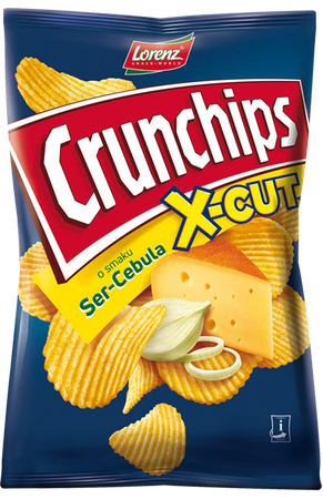 Chipsy Crunchips X-Cut Ser i Cebula 140G