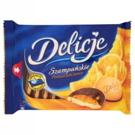 Ciastka Delicje Szampańskie Pomarańczowe 294G