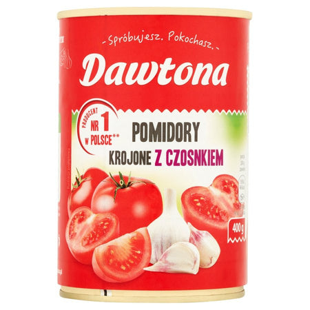 Dawtona Pomidory krojone z czosnkiem 400 g