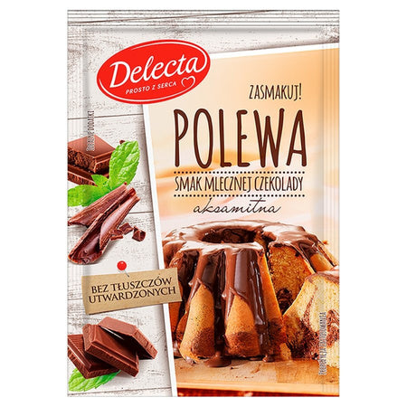 Delecta Polewa smak mlecznej czekolady 100 g