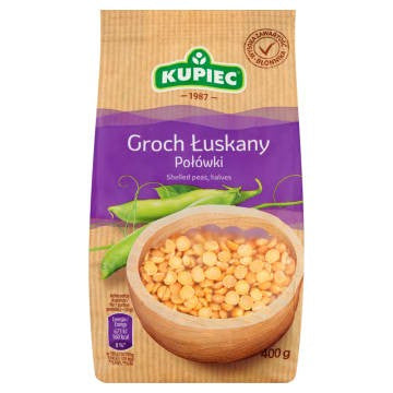Groch Łuskany Połówki Kupiec 400G