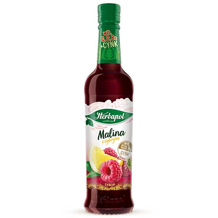 Herbapol Syrop Malina z Cytryną 0,42L