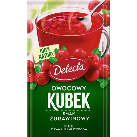 Kisiel Delecta Owocowy Kubek Żurawinowy 30G