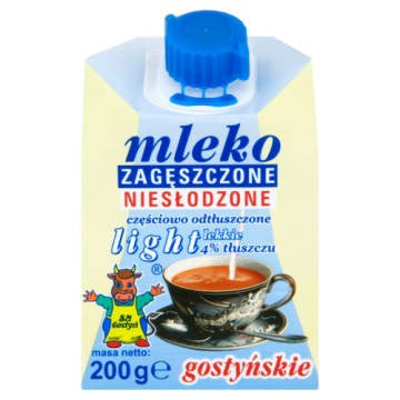 Mleko Zagęszczone Niesłodzone 4% Light 0,2L