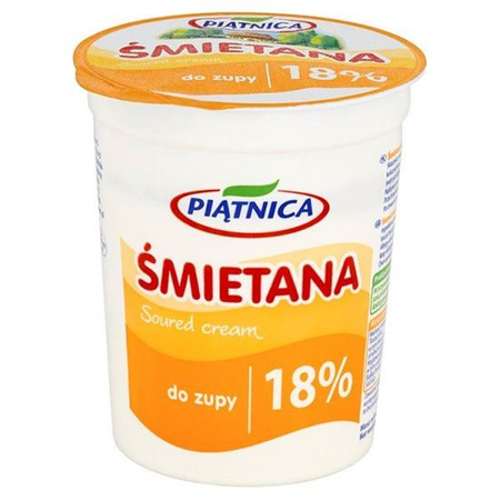 Piątnica Śmietana 18% 400G