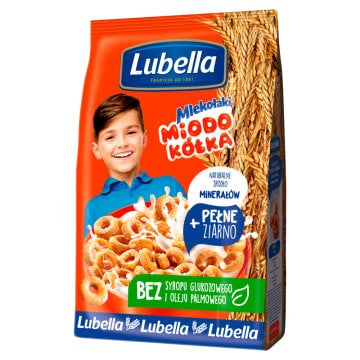 Płatki Mlekołaki Miodo Kółka Lubella 250G
