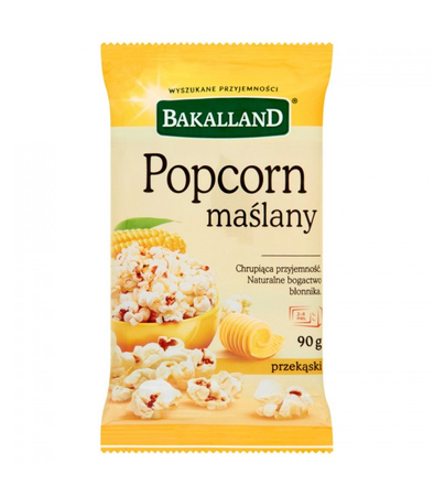 Popcorn Maślany Bakalland 90G
