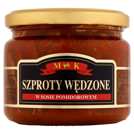 Szproty Wędzone MK w Sosie Pomidorowym 250G