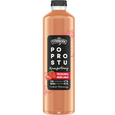 Tymbark Po Prostu Kompotowy Truskawka-Aronia-Jabłko 1,25L